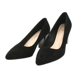 Mocka pumps på en hög klack Sergio Leone PB403 svart 3