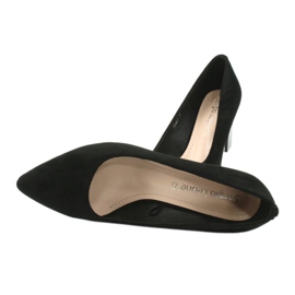 Mocka pumps på en hög klack Sergio Leone PB403 svart 5