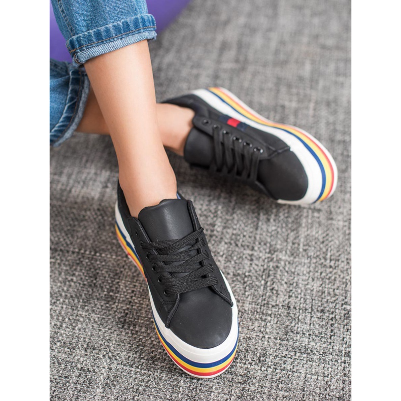 SHELOVET Sportskor På Plattformen svart mångfärgad 2