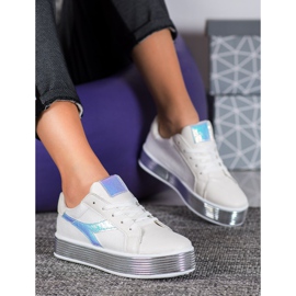 Ideal Shoes X-9758w vit 1