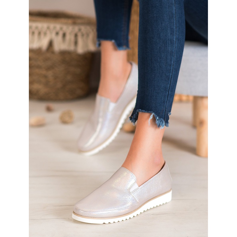 Sergio Leone Golden Slip On Shoes brun gul 2