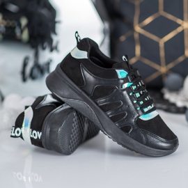SHELOVET Älskar svarta sneakers 2