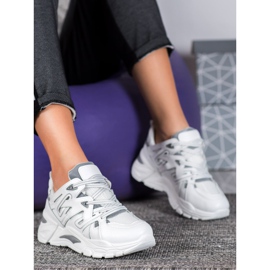 Small Swan Pohodlné Sneakers från Eco Kůže grå 1