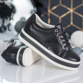 Bestelle Sneakers Med Cubic Zirconia svart 1