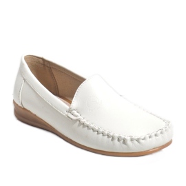 White wedge loafers 8-01 vit 1