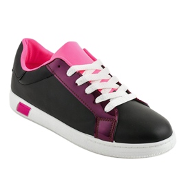 Svarta sneakers W-3116 rosa 1
