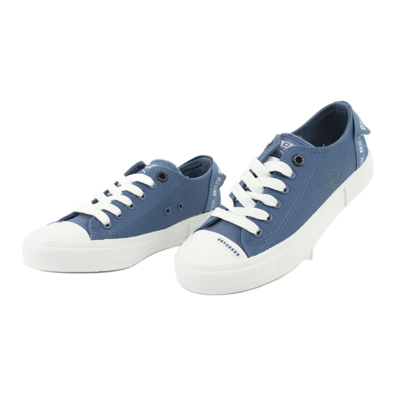 Big Star Denimsneakers med snörning FF274211 blå 3