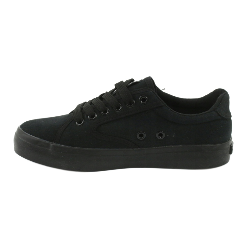 Big Star FF274A175 Classic bundna svarta sneakers 2