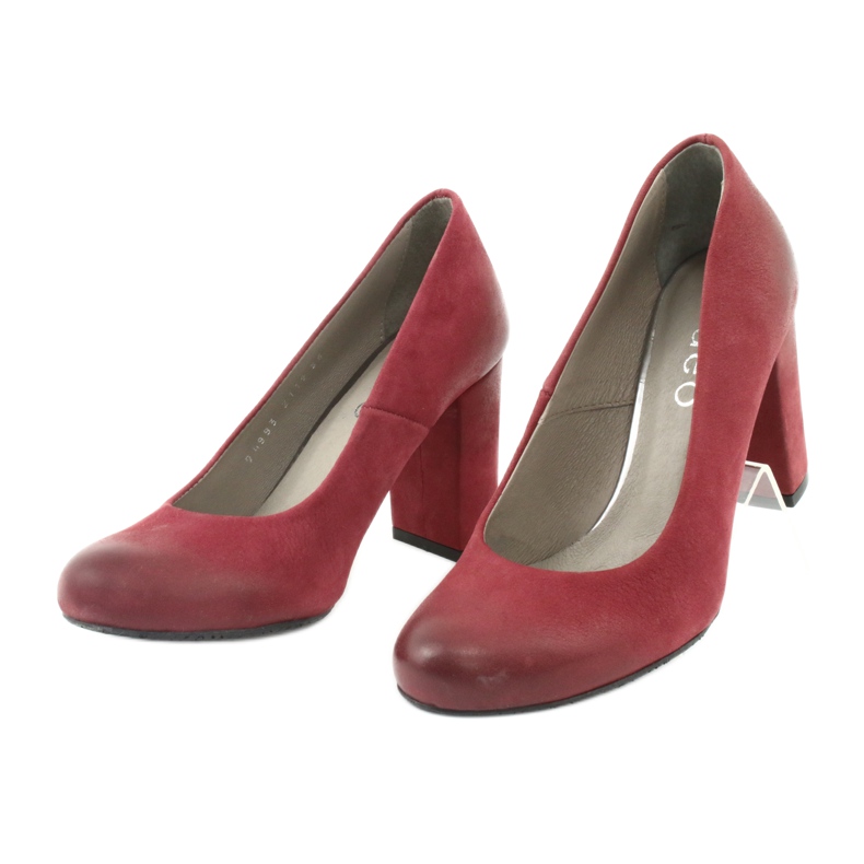 Klassiska damskor Edeo 2119 claret mångfärgad 2