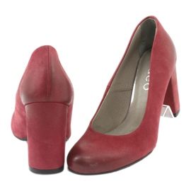Klassiska damskor Edeo 2119 claret mångfärgad 3