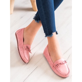 Clowse Pulverloafers med rosett rosa 1