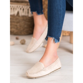 Clowse Beige loafers med mocka 2