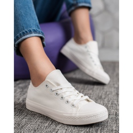 Fashion Klassiska sneakers vit 1