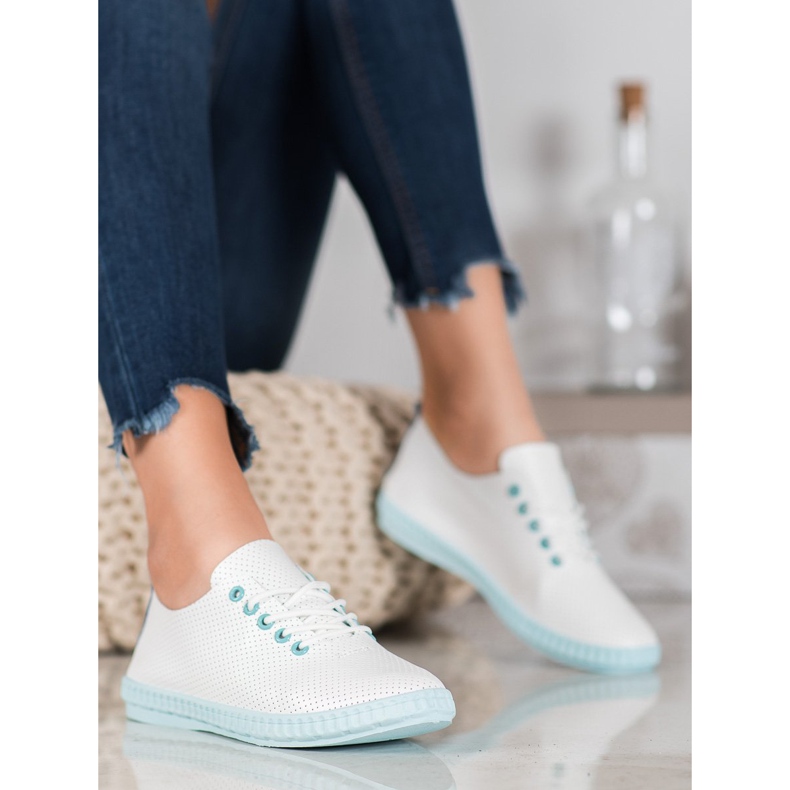 SHELOVET Lätta Openwork -sneakers vit 2