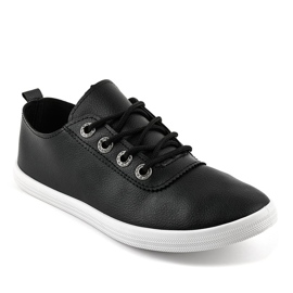 Svarta klassiska sneakers W9786-1 1