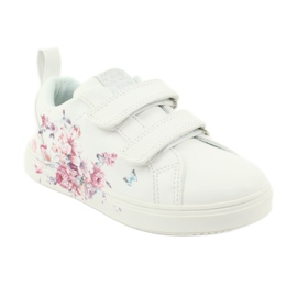 American Club kardborreband sneakers blommor ES11 vit röd blå 1