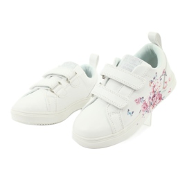 American Club kardborreband sneakers blommor ES11 vit röd blå 3