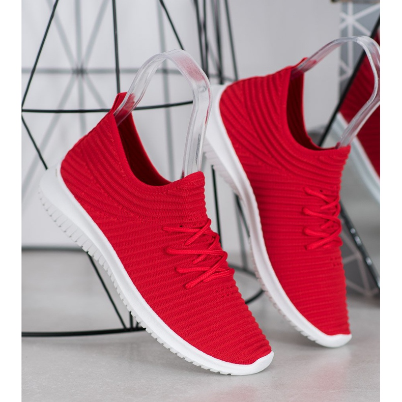 SHELOVET Textil Slip-On skor röd 1