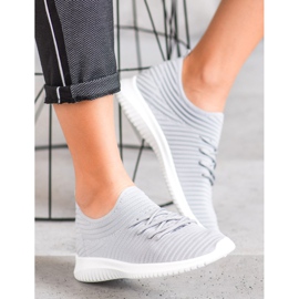 SHELOVET Textil Slip-On skor grå 2