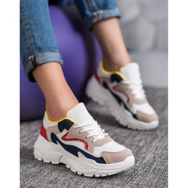 SHELOVET Textil sneakers mångfärgad 1