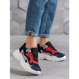 SHELOVET Textil sneakers mångfärgad 1