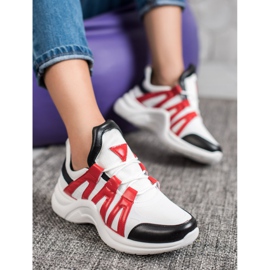 SHELOVET Bekväma mode sneakers vit mångfärgad 1