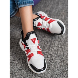 SHELOVET Bekväma mode sneakers vit mångfärgad 2