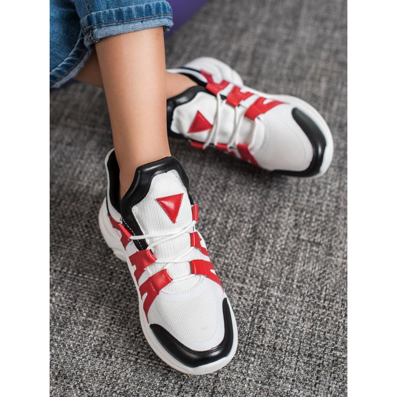 SHELOVET Bekväma mode sneakers vit mångfärgad 2