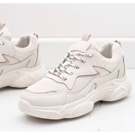 Beige fashionabla damskor för kvinnor 7939-SP 1