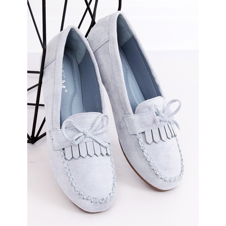 Dam klassiska blå loafers 77-202 Blå 1