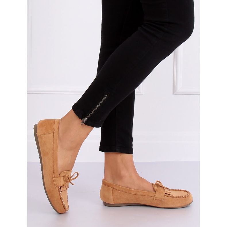 Klassiska dammockasiner kamel 77-202 Camel brun 2