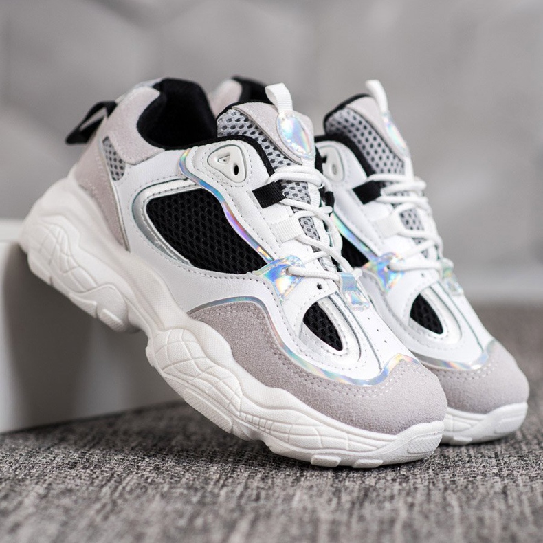 SHELOVET Sneakers med mesh mångfärgad 1