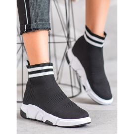 SHELOVET Slip-on skor med remmar svart 1