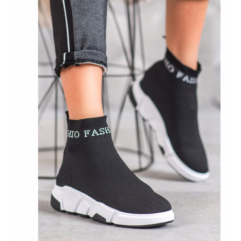 SHELOVET Fashion Slip-On skor svart 1