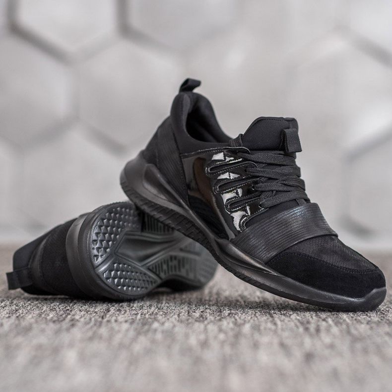 SHELOVET Svarta mode sportskor 1