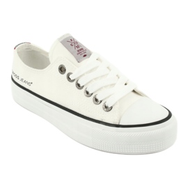 Cross Jeans Classic Sneakers Biaded White FF2R4010C vit 1