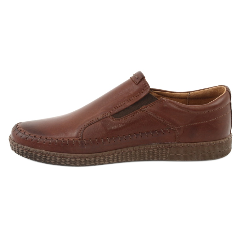 Riko Herrläder loafers 913 brun 2