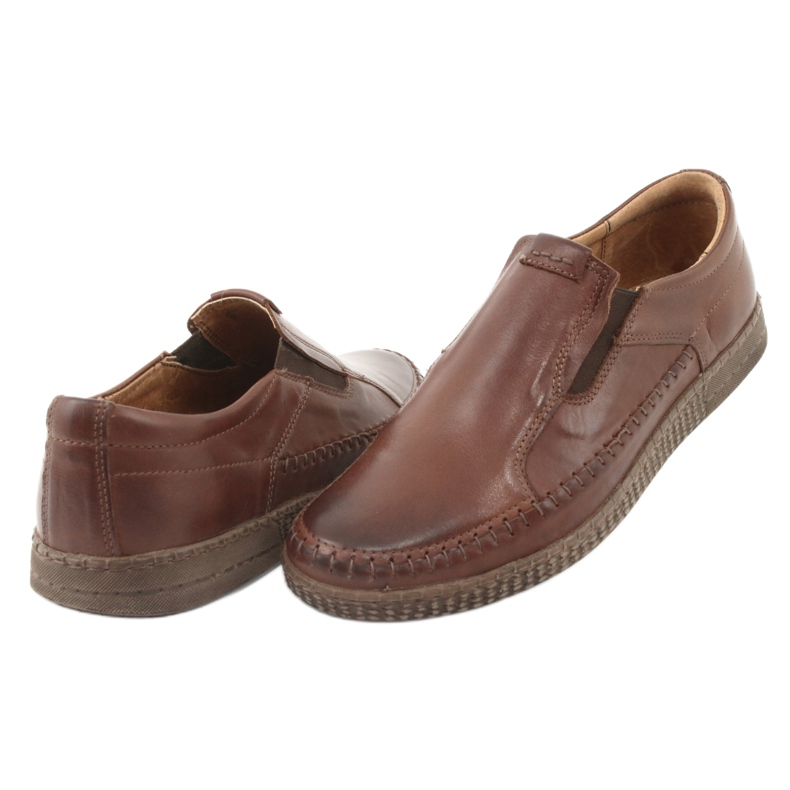 Riko Herrläder loafers 913 brun 4