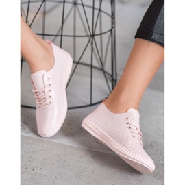 SHELOVET Ljusa pulverskor rosa 2