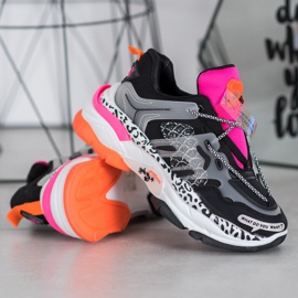 Bella Paris Sneakers med färgglada skär mångfärgad 1