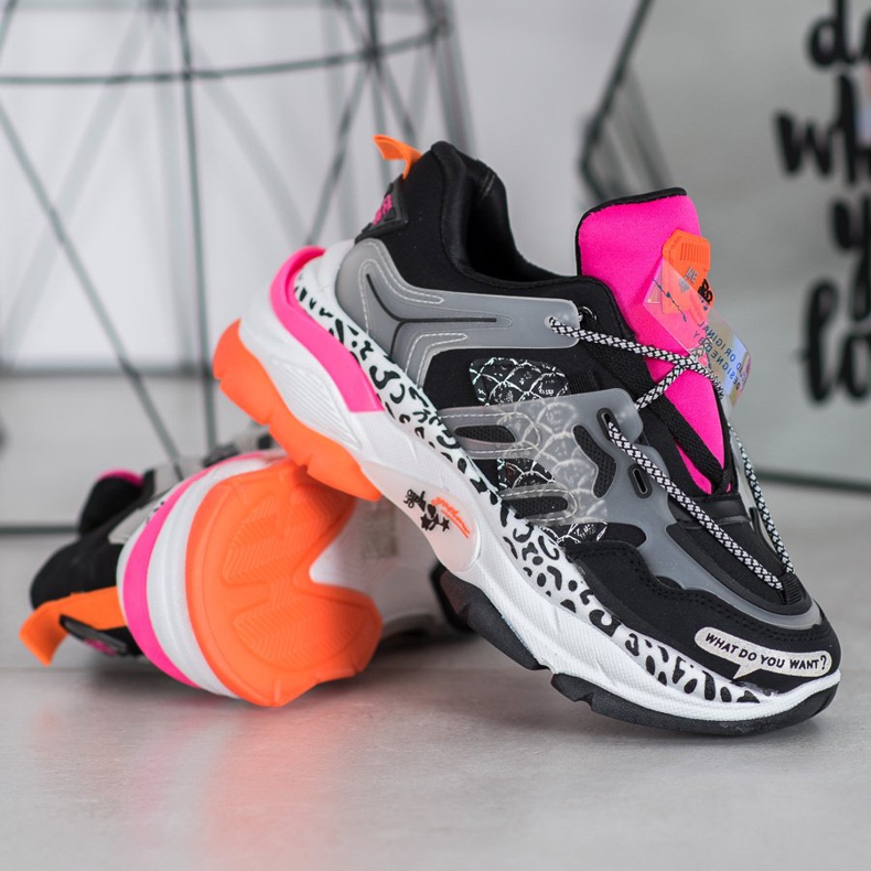 Bella Paris Sneakers med färgglada skär mångfärgad 1