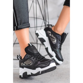 Bella Paris Eco Leather Sneakers svart mångfärgad 2