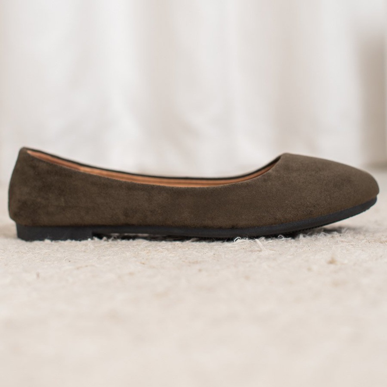 Diamantique Klassiska mockaballerinor mångfärgad grön 1