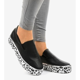 Svarta WNH-3 slip-on sneakers 2