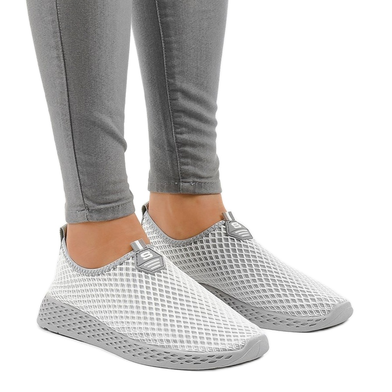 Grå kvinnors sportskor SJ1890-2 1