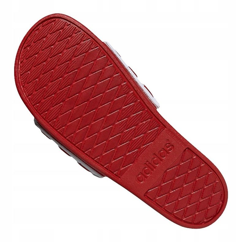 Adidas Adilette Comfort Adj M EG1346 tofflor vit röd blå 2