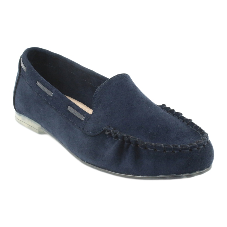 Dam mocka loafers Sergio Leone 722 marinblå 1