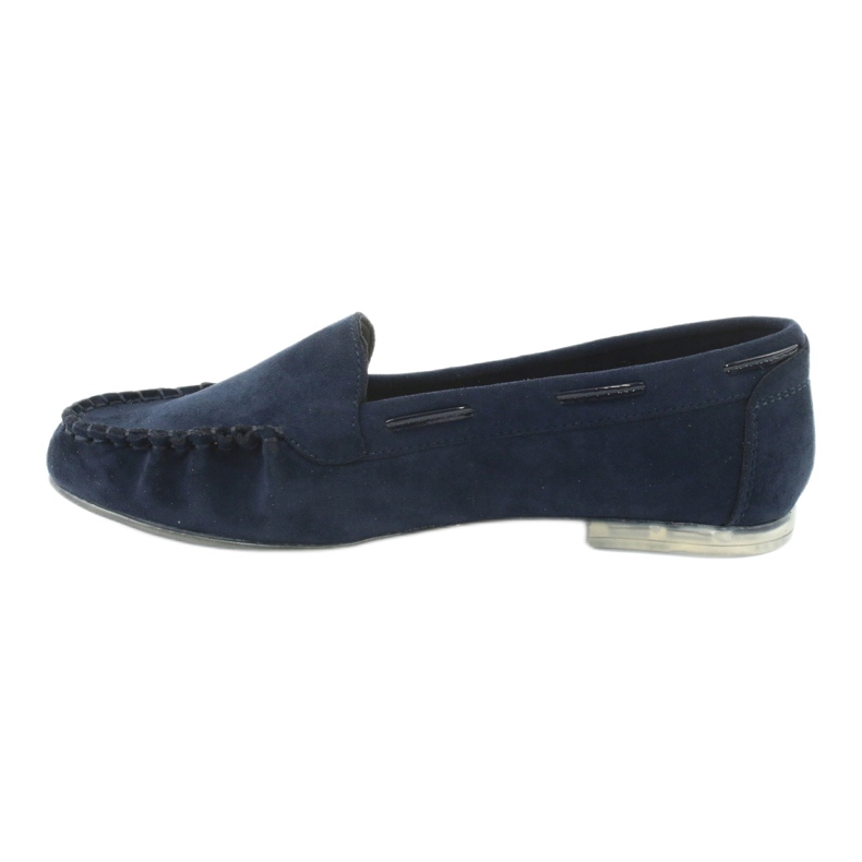 Dam mocka loafers Sergio Leone 722 marinblå 2