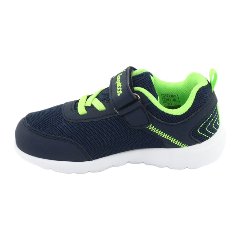 KangaRoos Barns sportskor 02050 Navy Blue/Green blå 2