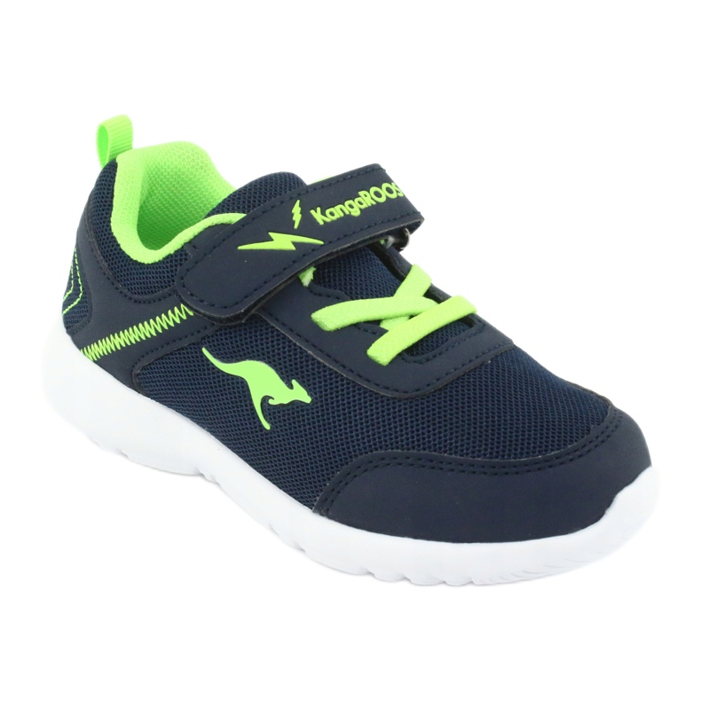 KangaRoos Barns sportskor 02050 Navy Blue/Green blå 1